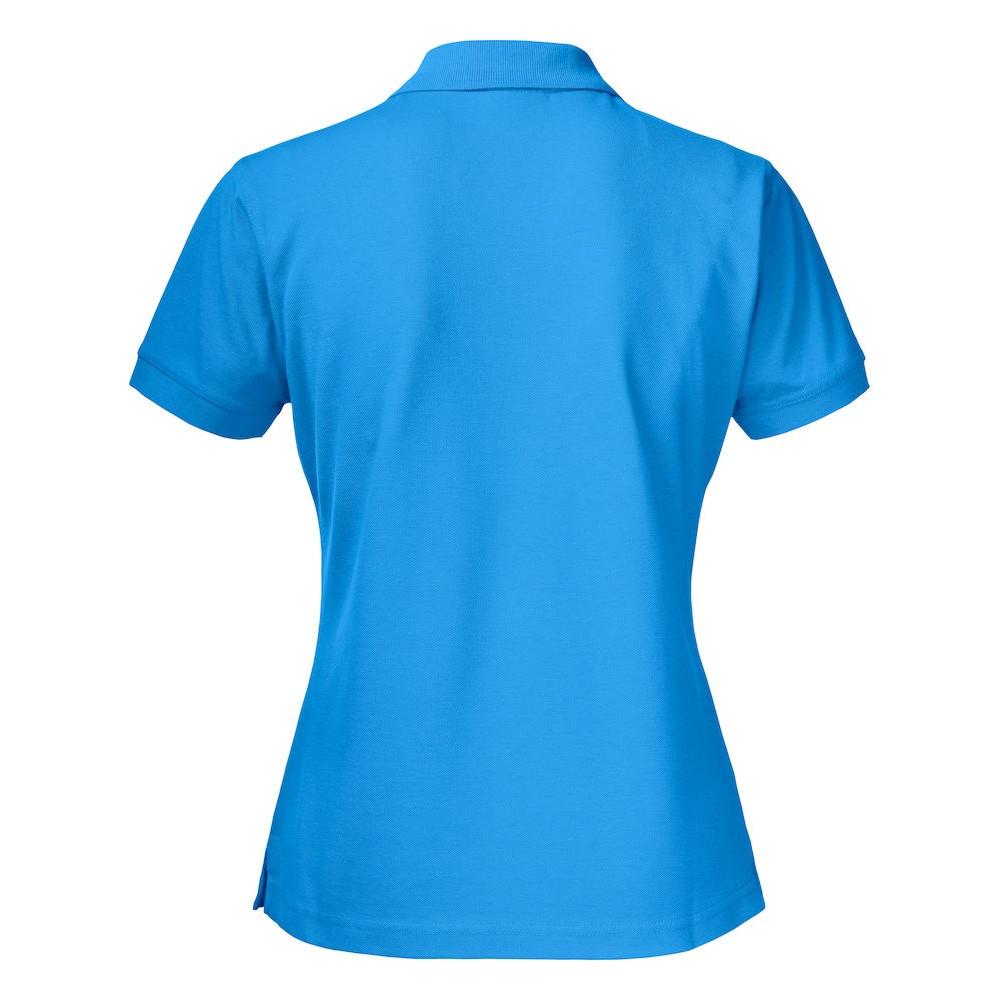 Ocean Blue - Back - Printer Womens-Ladies Surf Pro Polo Shirt