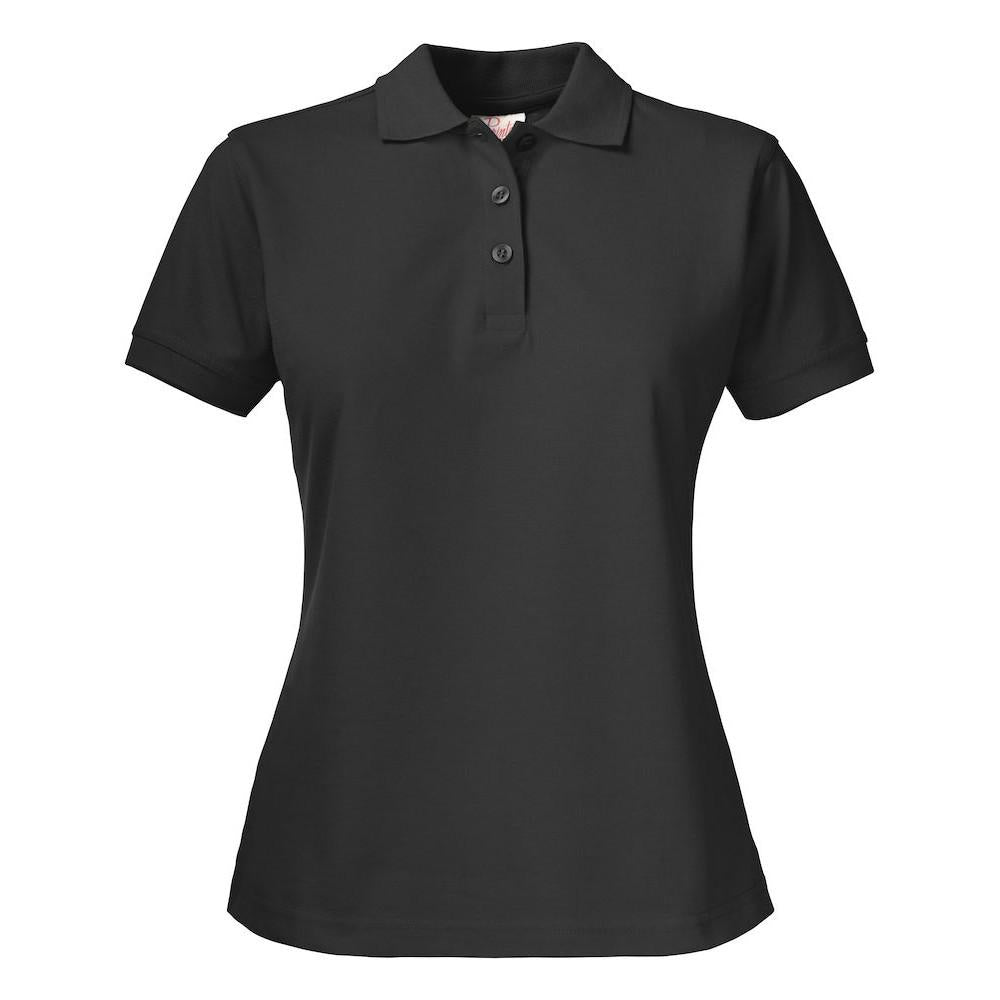 Black - Front - Printer Womens-Ladies Surf Pro Polo Shirt