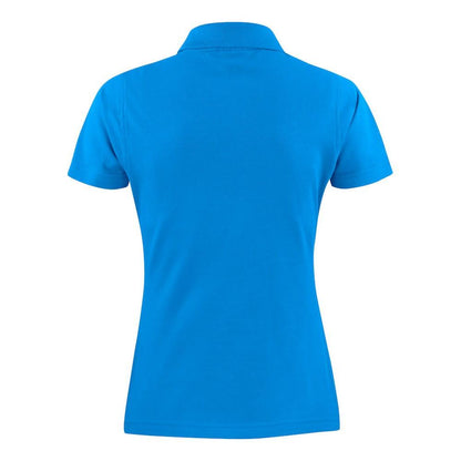 Ocean Blue - Back - Printer Womens-Ladies Surf Polo Shirt