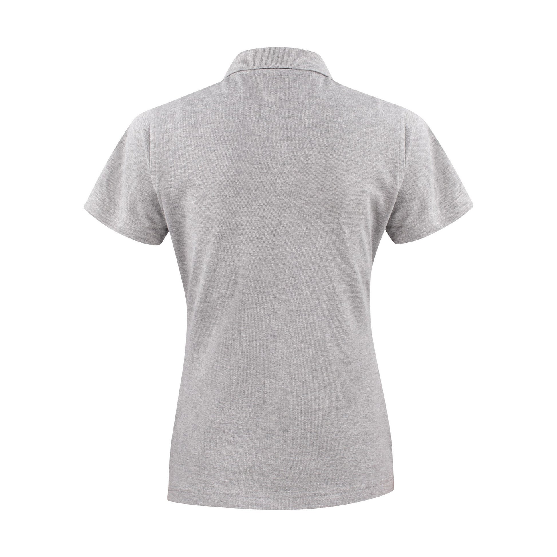 Grey Melange - Back - Printer Womens-Ladies Surf Polo Shirt