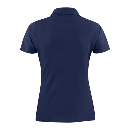Navy - Back - Printer Womens-Ladies Surf Polo Shirt