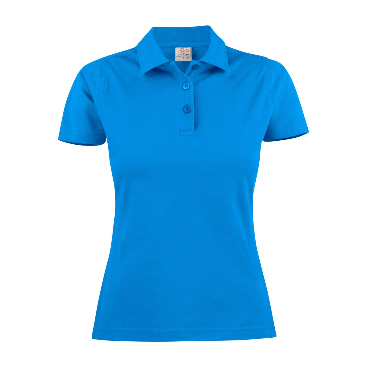 Ocean Blue - Front - Printer Womens-Ladies Surf Polo Shirt