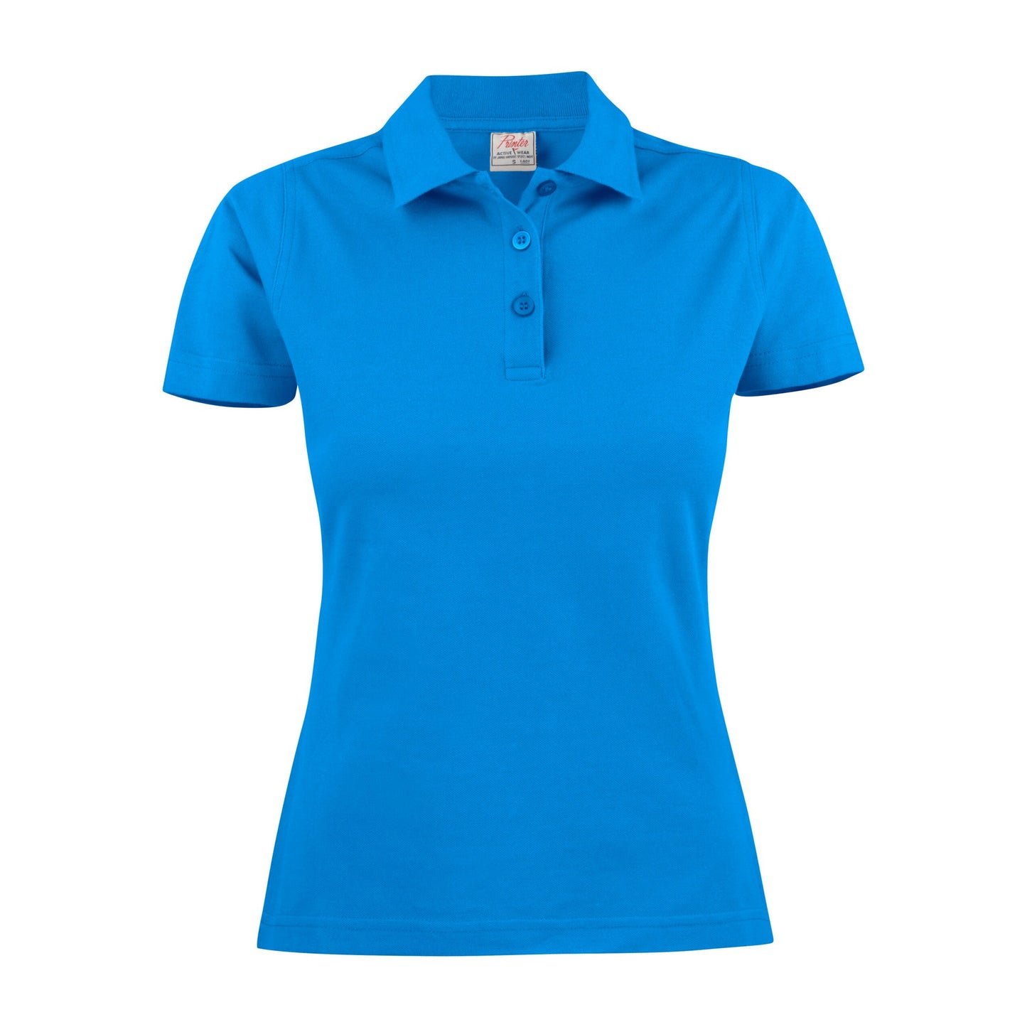 Ocean Blue - Front - Printer Womens-Ladies Surf Polo Shirt