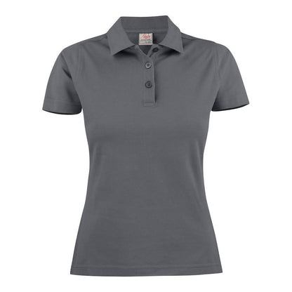 Steel Grey - Front - Printer Womens-Ladies Surf Polo Shirt