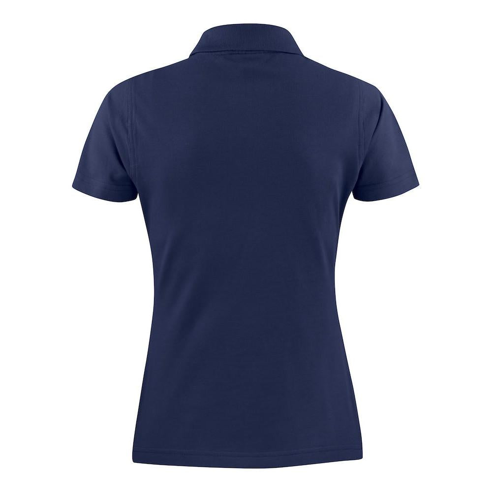 Navy - Back - Printer Womens-Ladies Surf Polo Shirt