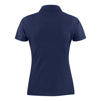 Navy - Back - Printer Womens-Ladies Surf Polo Shirt