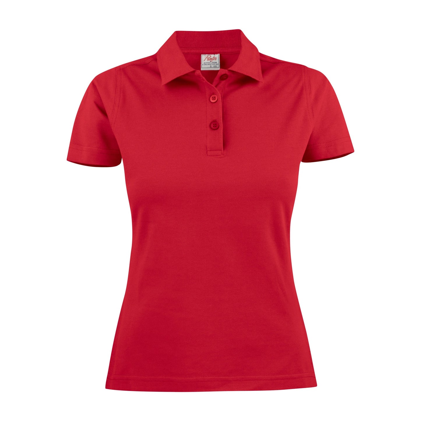 Red - Front - Printer Womens-Ladies Surf Polo Shirt