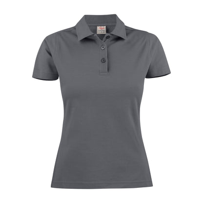 Steel Grey - Front - Printer Womens-Ladies Surf Polo Shirt