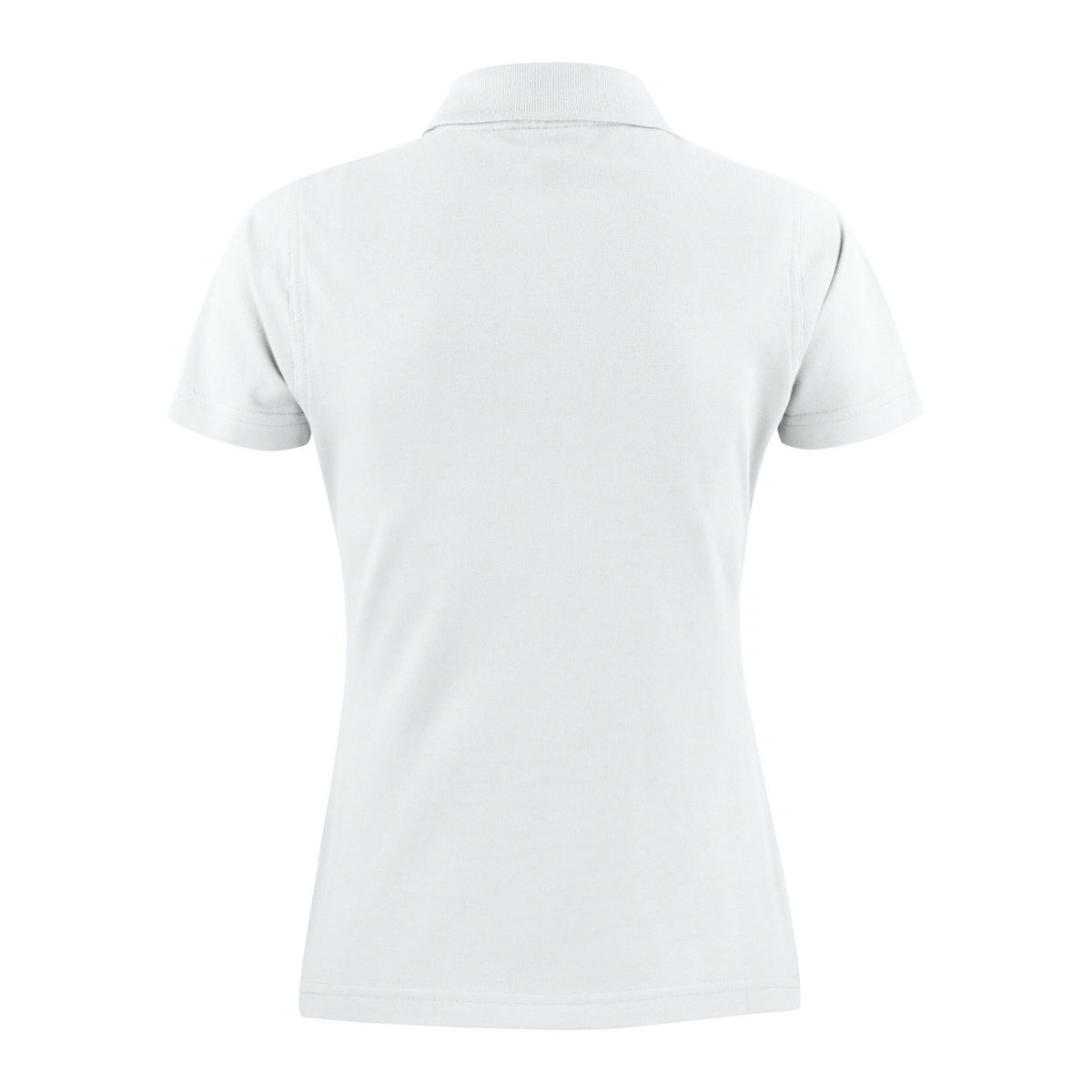 White - Back - Printer Womens-Ladies Surf Polo Shirt