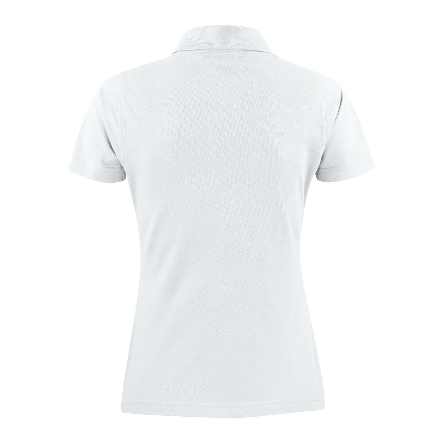 White - Back - Printer Womens-Ladies Surf Polo Shirt