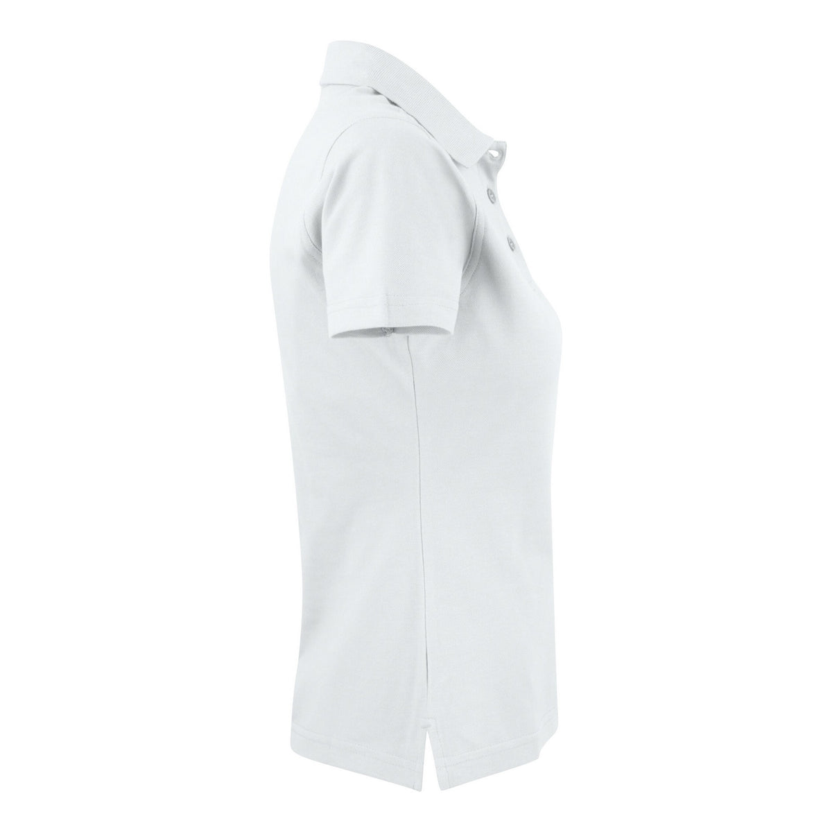 White - Side - Printer Womens-Ladies Surf Polo Shirt
