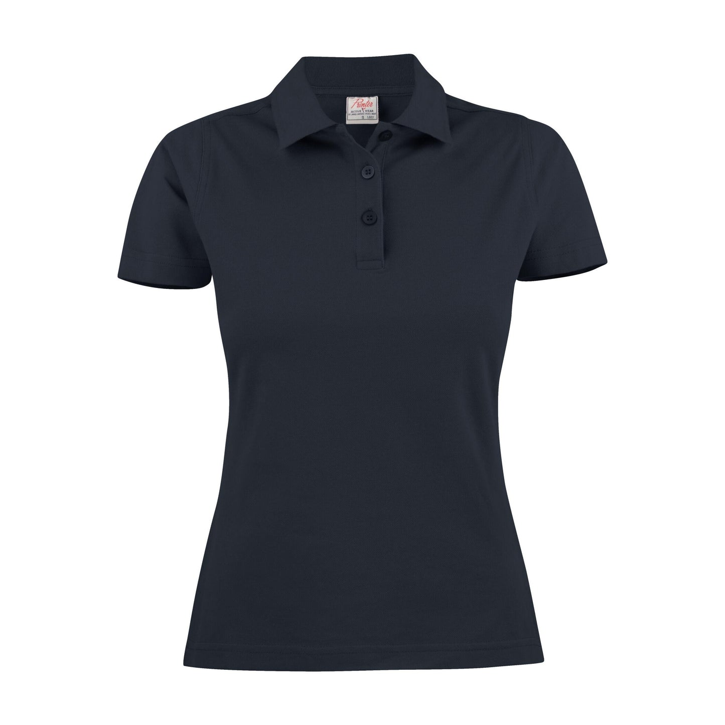 Dark Navy - Side - Printer Womens-Ladies Surf Polo Shirt