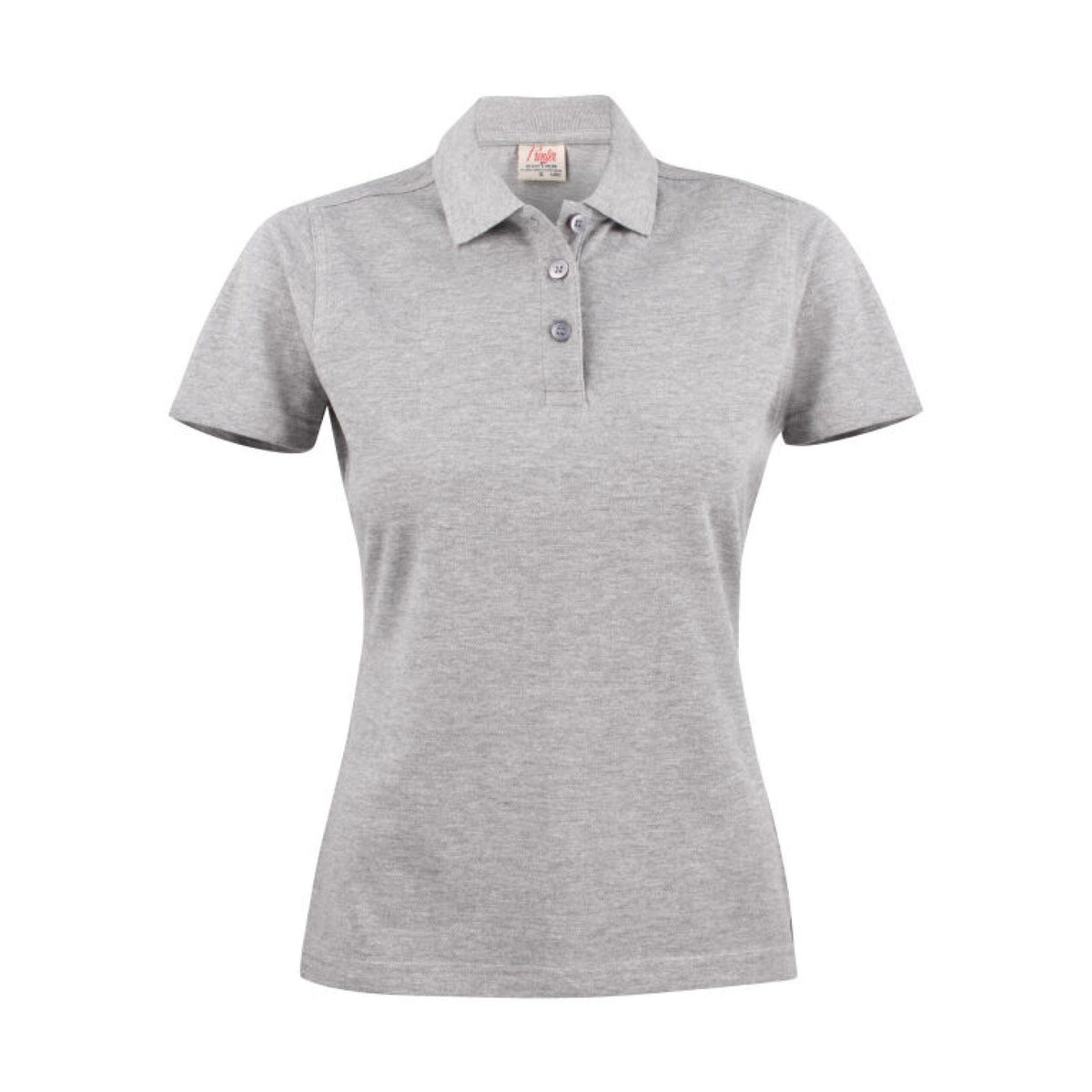 Grey - Back - Printer Womens-Ladies Surf Polo Shirt