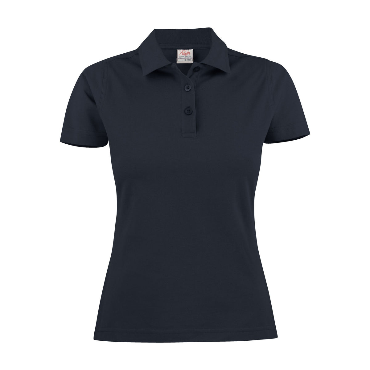 Dark Navy - Front - Printer Womens-Ladies Surf Polo Shirt