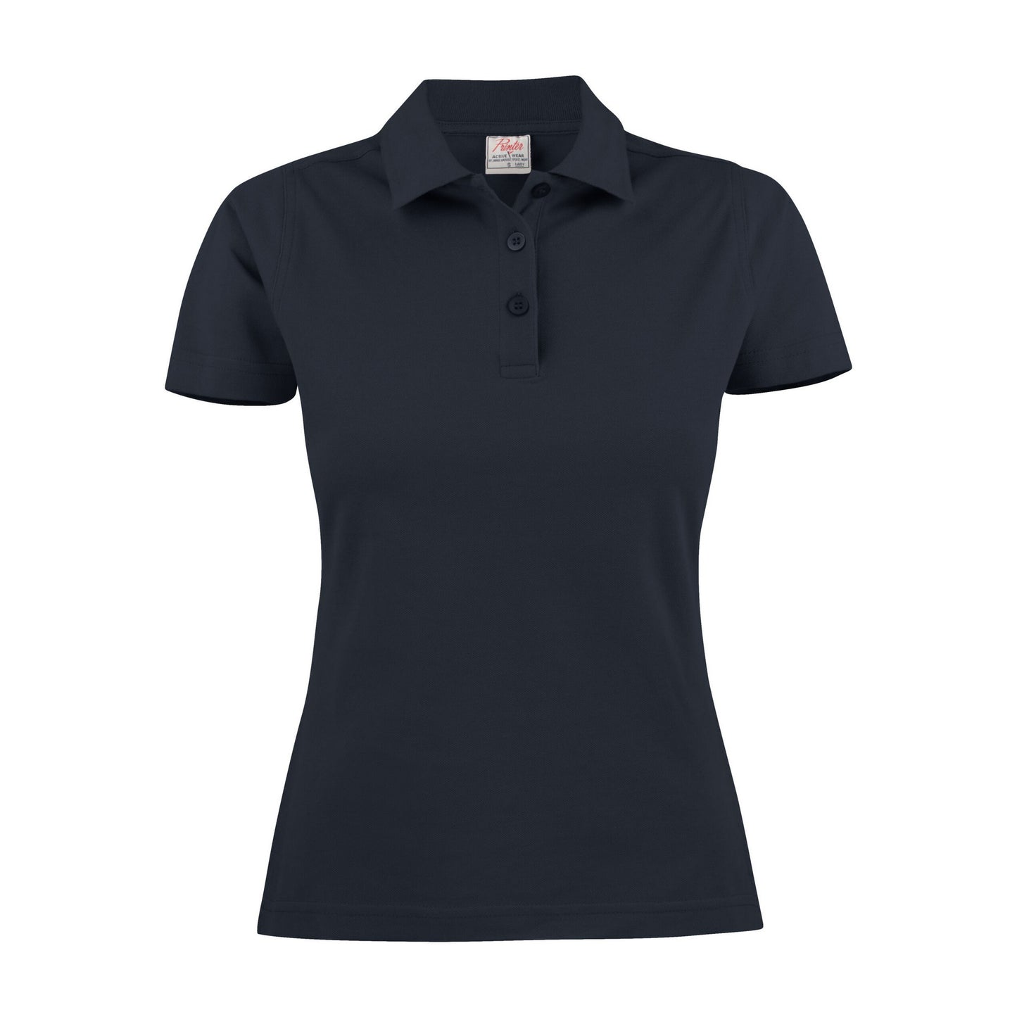 Dark Navy - Front - Printer Womens-Ladies Surf Polo Shirt