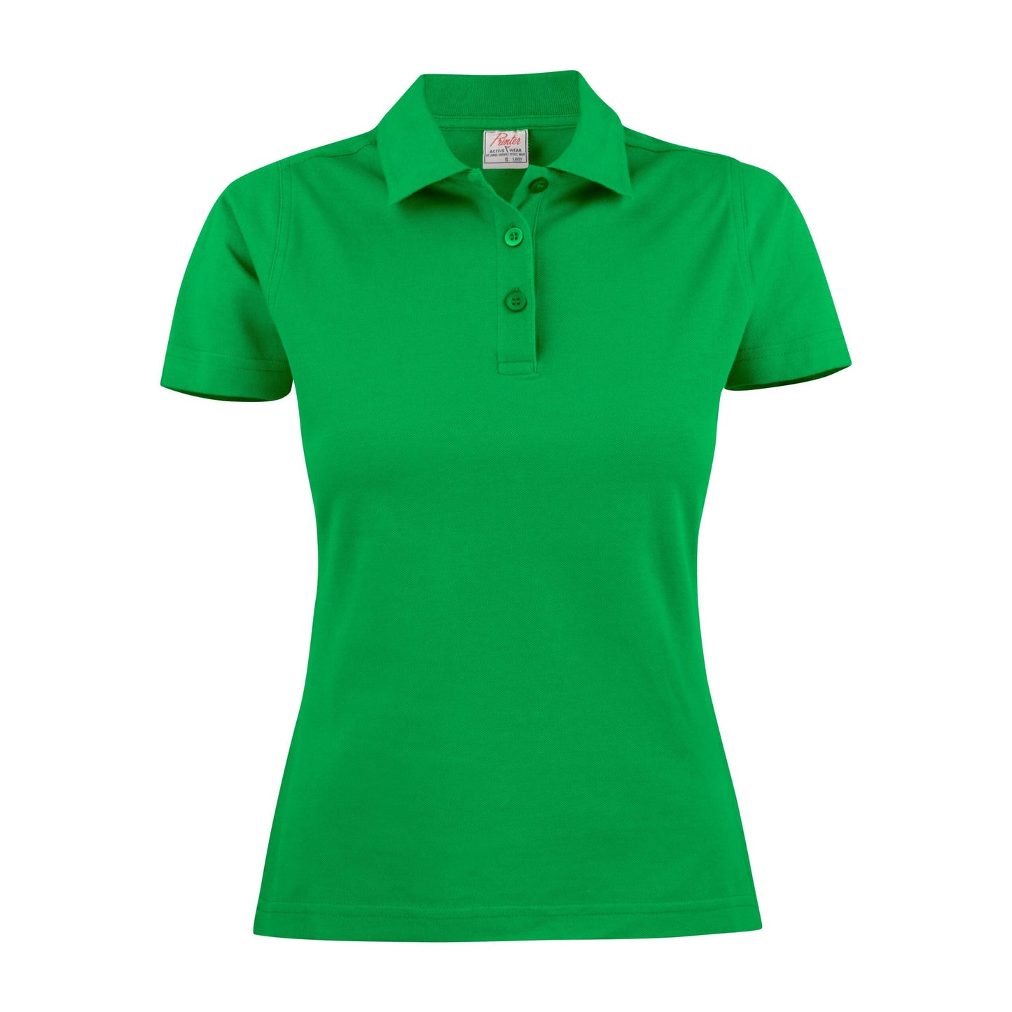 Fresh Green - Front - Printer Womens-Ladies Surf Polo Shirt
