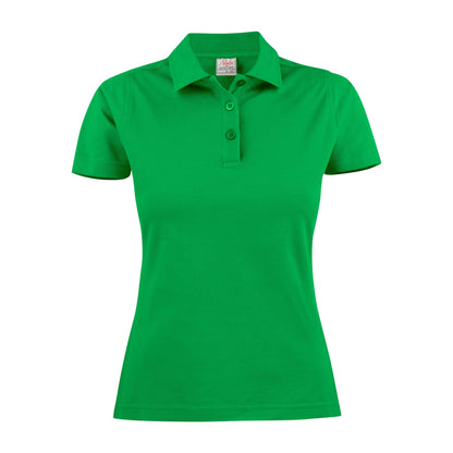 Fresh Green - Front - Printer Womens-Ladies Surf Polo Shirt