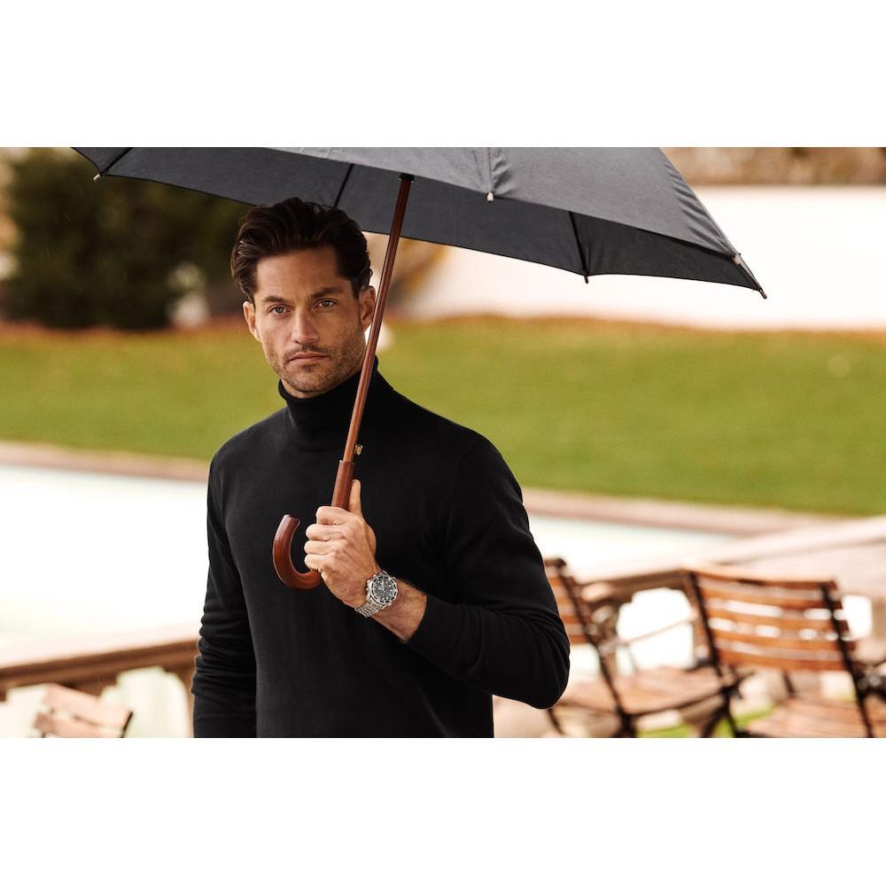 Navy - Lifestyle - James Harvest Mens Ashland Turtle Neck Pullover