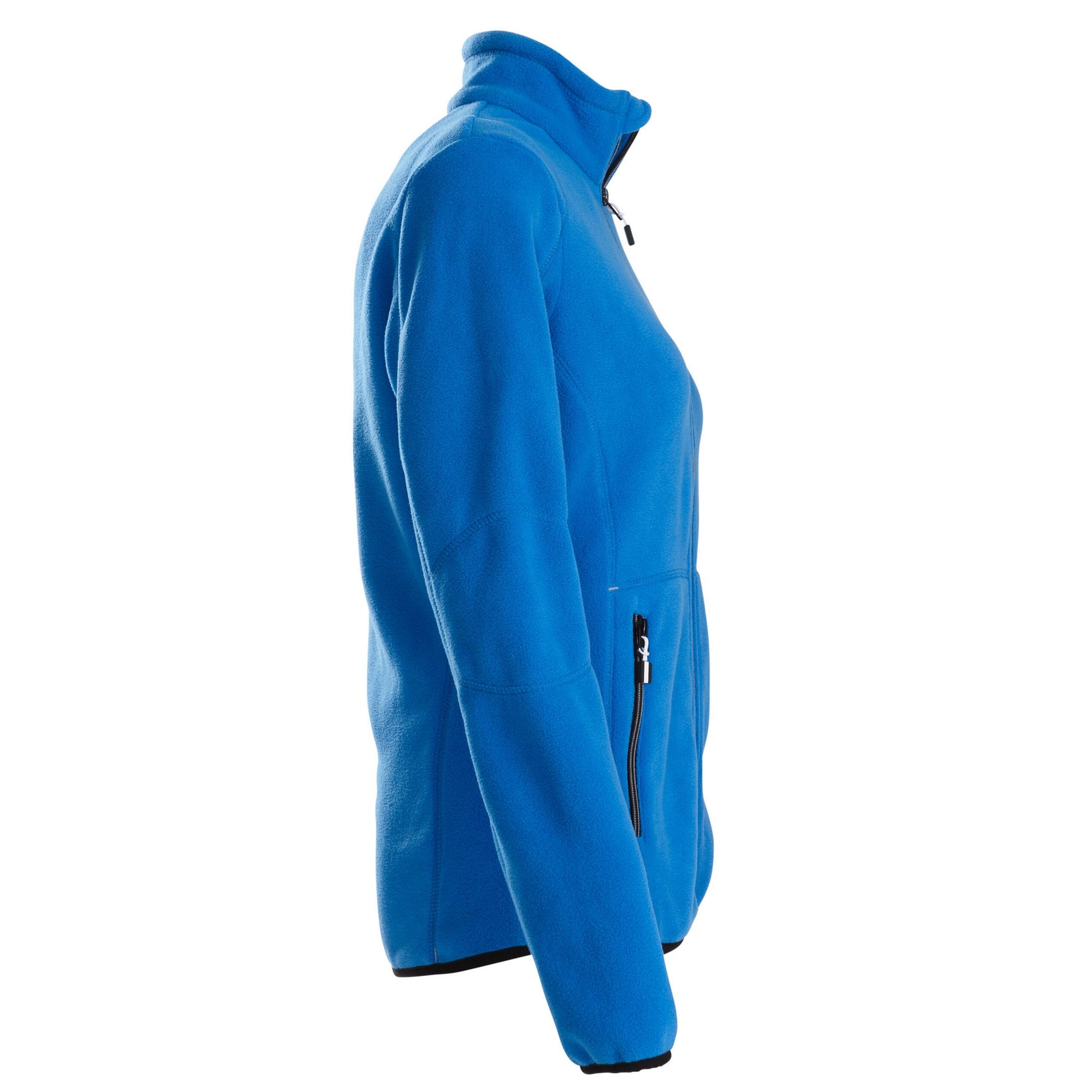 Ocean Blue - Side - Printer Womens-Ladies Speedway Fleece Jacket