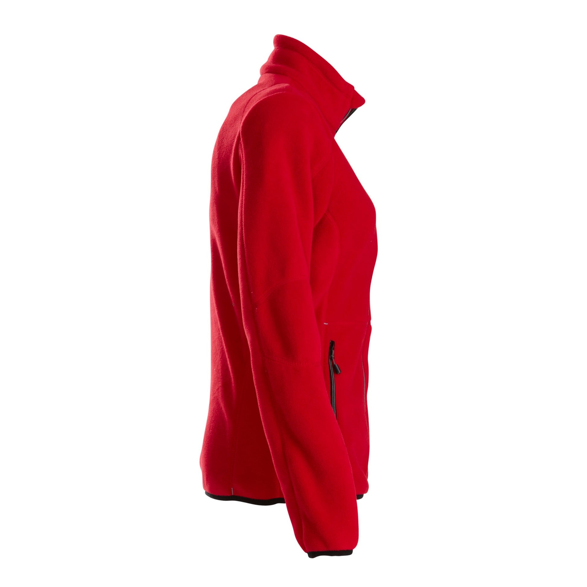 Red - Side - Printer Womens-Ladies Speedway Fleece Jacket