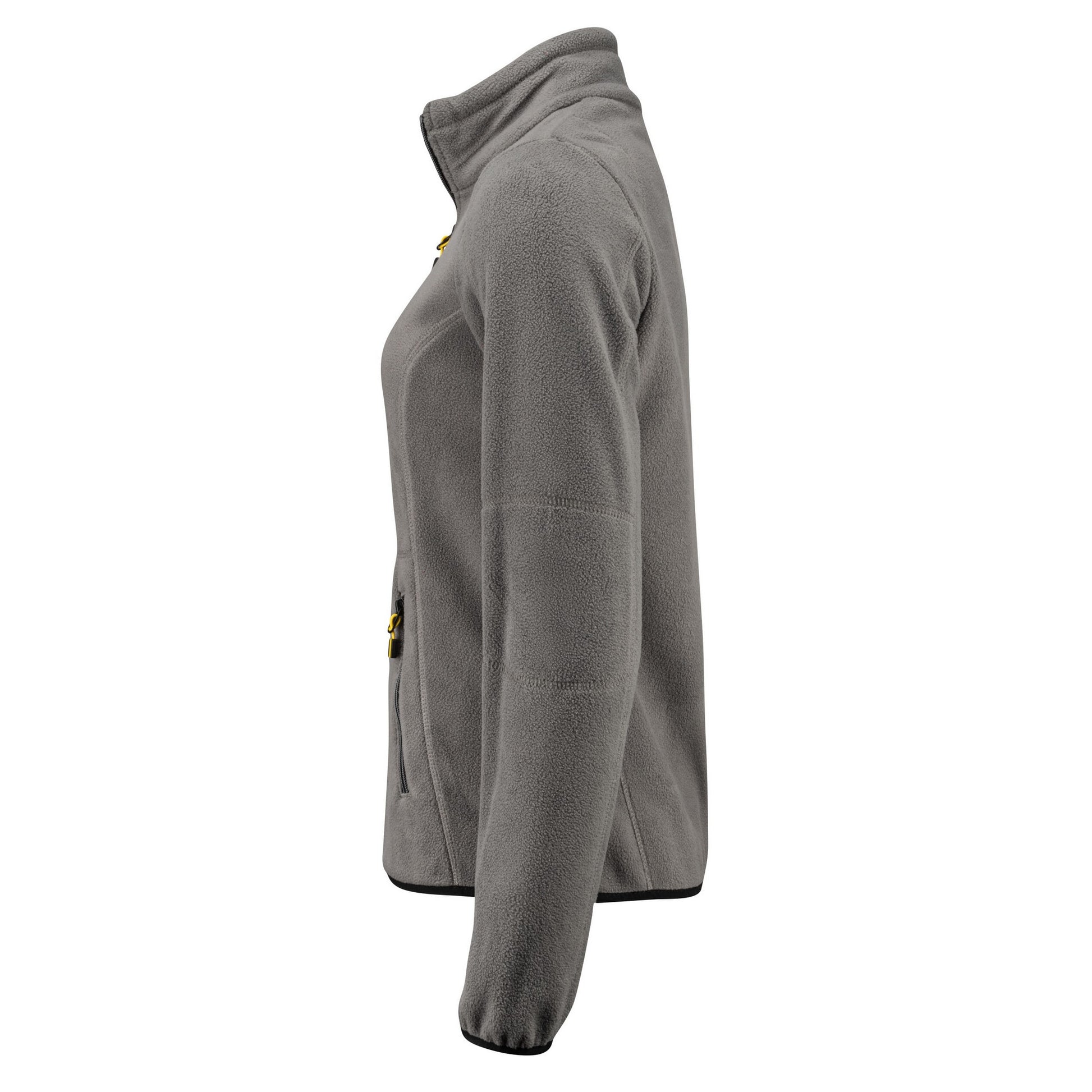 Steel Grey - Side - Printer Womens-Ladies Speedway Fleece Jacket