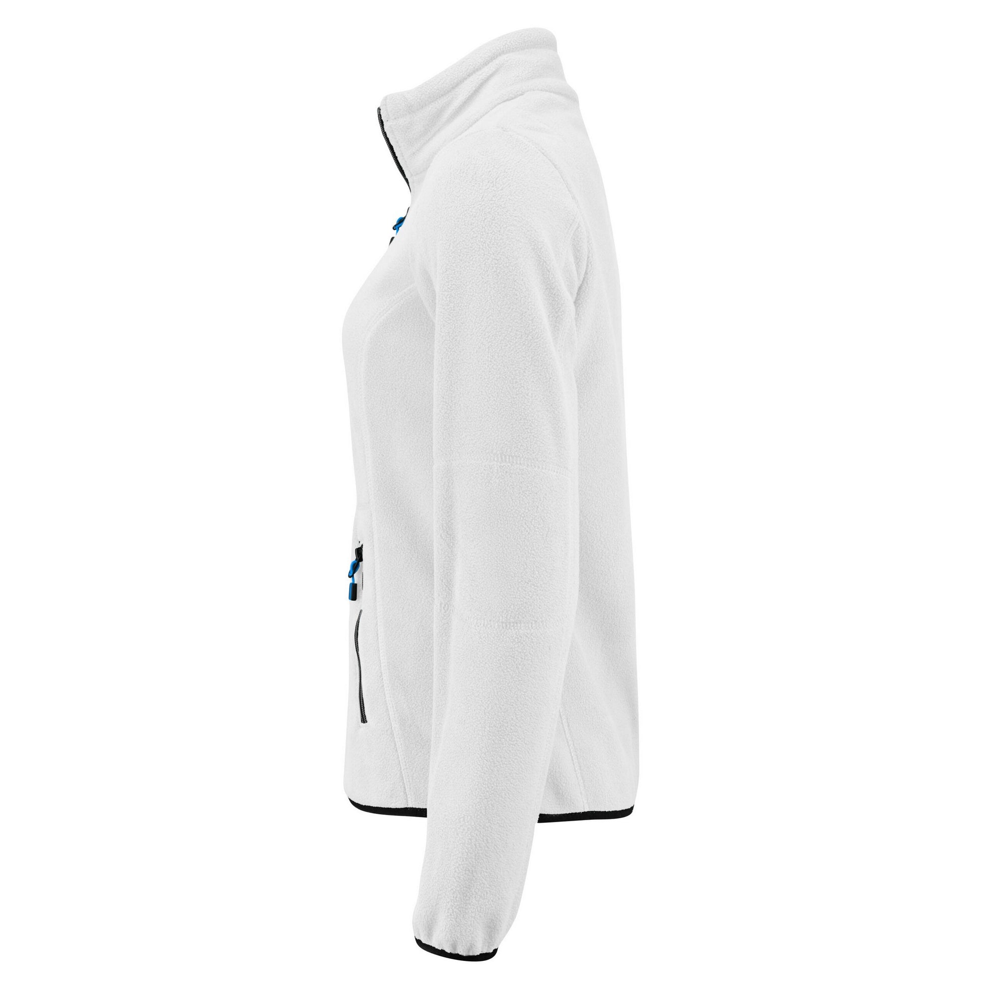 White - Side - Printer Womens-Ladies Speedway Fleece Jacket