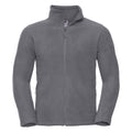 Convoy Grey - Front - Russell Mens Full Zip Outdoor Fleece Jacket