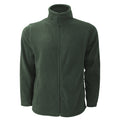 Bottle Green - Front - Russell Mens Full Zip Outdoor Fleece Jacket