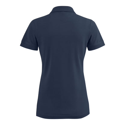 Navy - Back - Printer Womens-Ladies Stretch Polo Shirt
