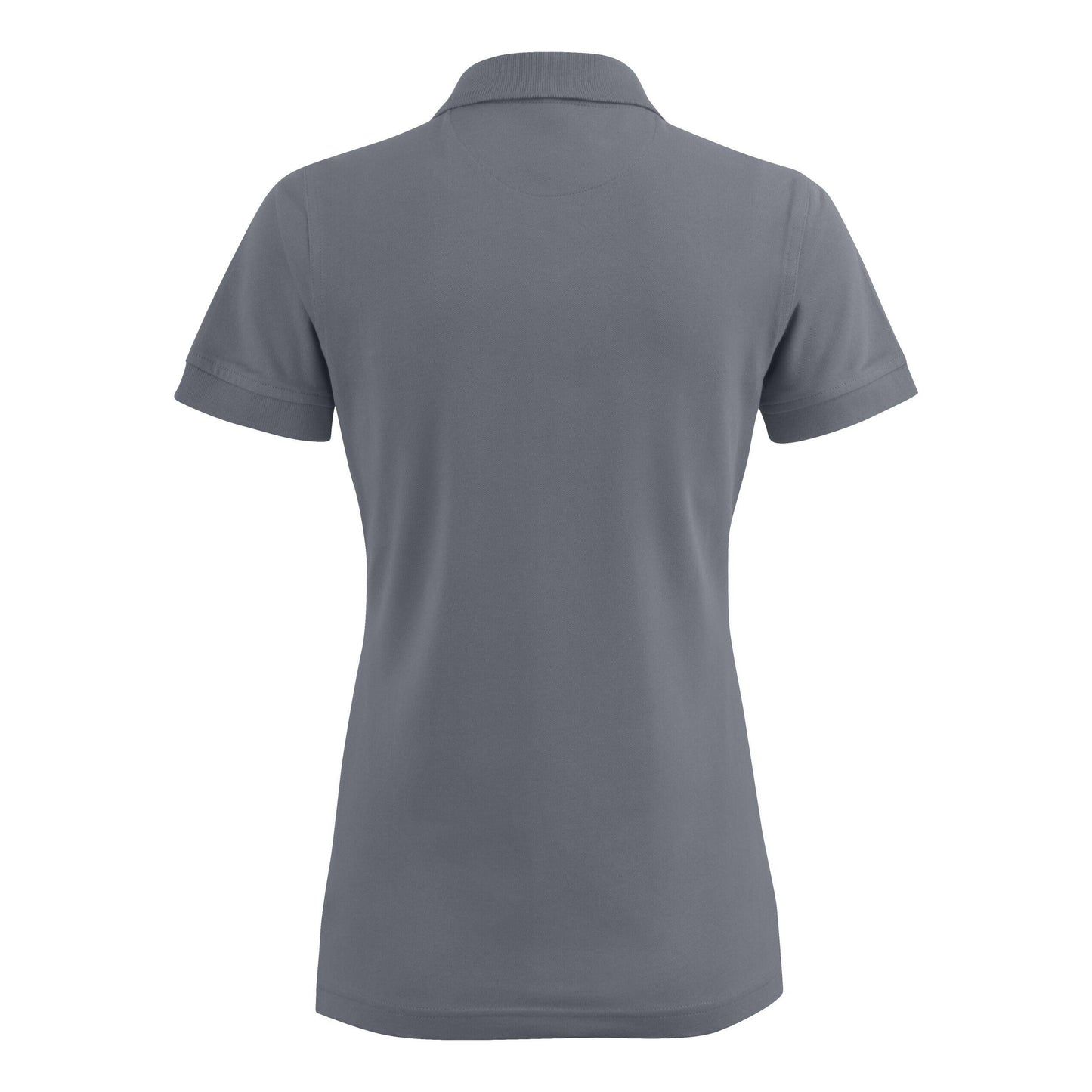 Steel Grey - Side - Printer Womens-Ladies Stretch Polo Shirt