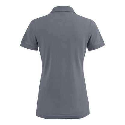 Steel Grey - Side - Printer Womens-Ladies Stretch Polo Shirt