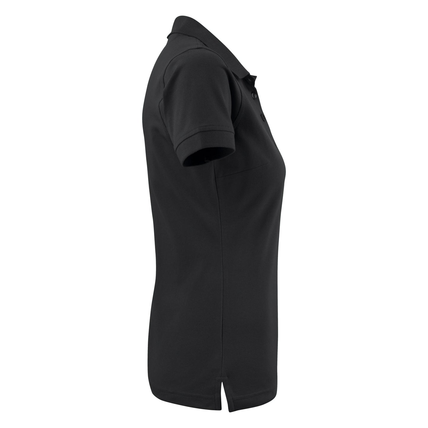 Black - Lifestyle - Printer Womens-Ladies Stretch Polo Shirt