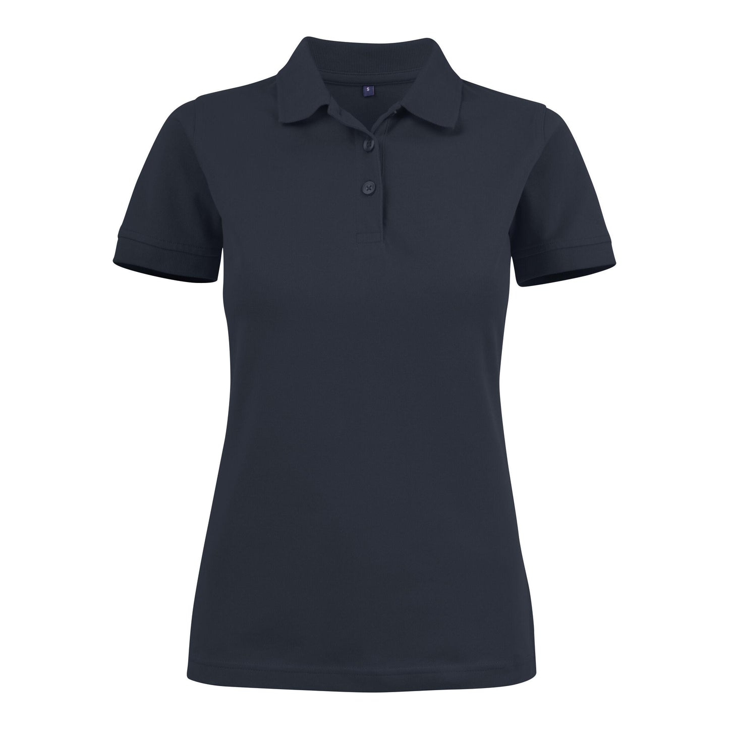 Dark Navy - Back - Printer Womens-Ladies Stretch Polo Shirt