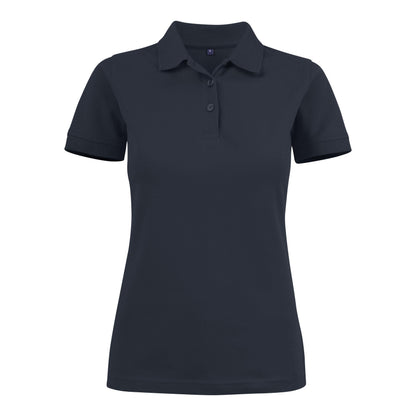 Dark Navy - Back - Printer Womens-Ladies Stretch Polo Shirt