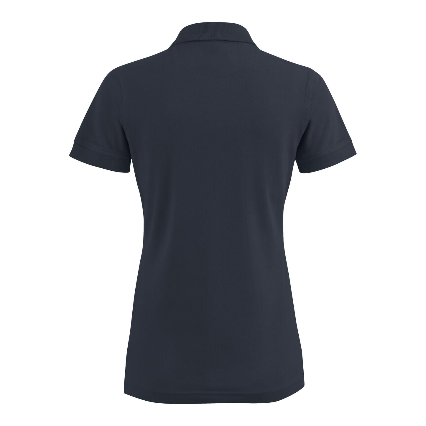 Dark Navy - Side - Printer Womens-Ladies Stretch Polo Shirt
