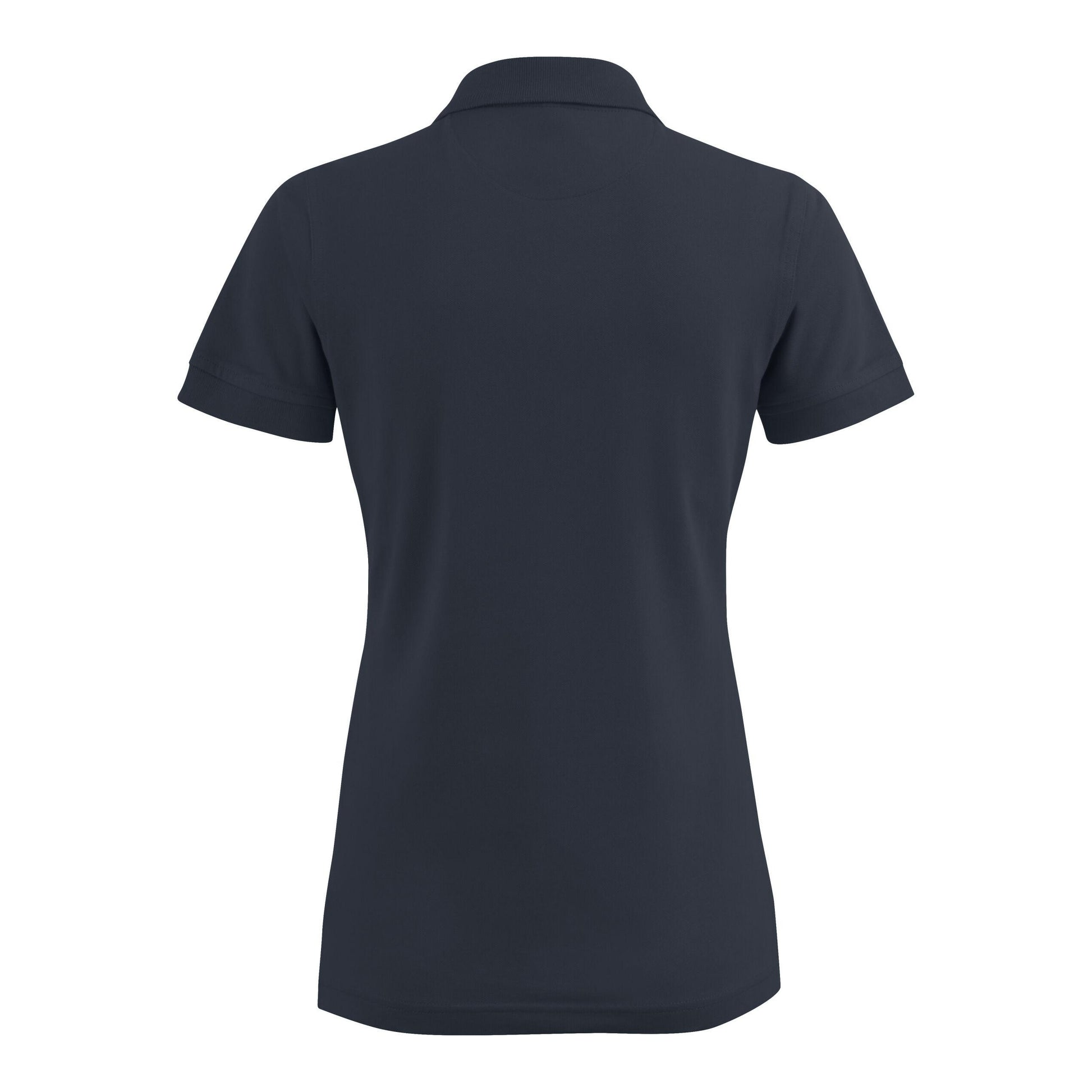 Dark Navy - Side - Printer Womens-Ladies Stretch Polo Shirt