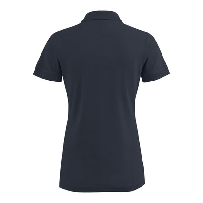 Dark Navy - Side - Printer Womens-Ladies Stretch Polo Shirt