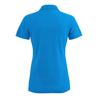 Ocean Blue - Back - Printer Womens-Ladies Stretch Polo Shirt