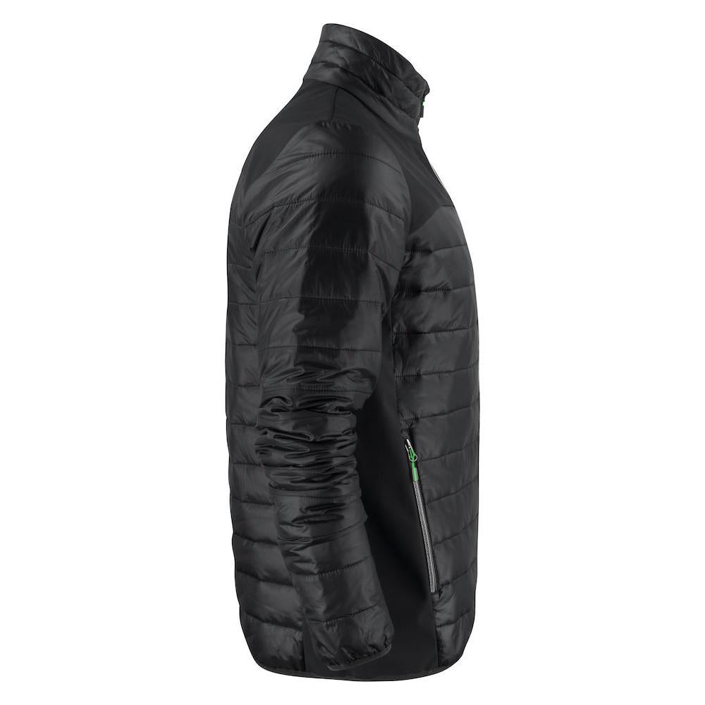 Black - Side - Printer Mens Expedition Padded Jacket