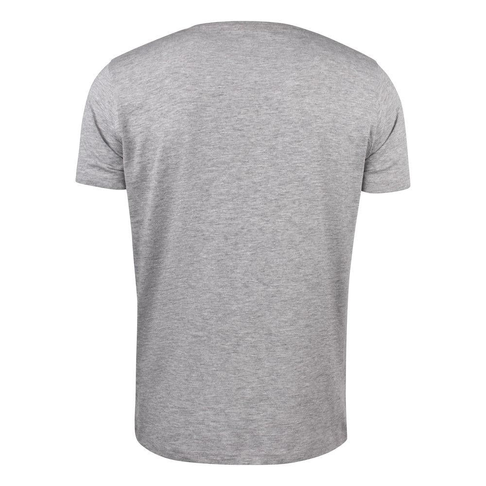 Grey Melange - Back - James Harvest Mens Twoville Melange T-Shirt