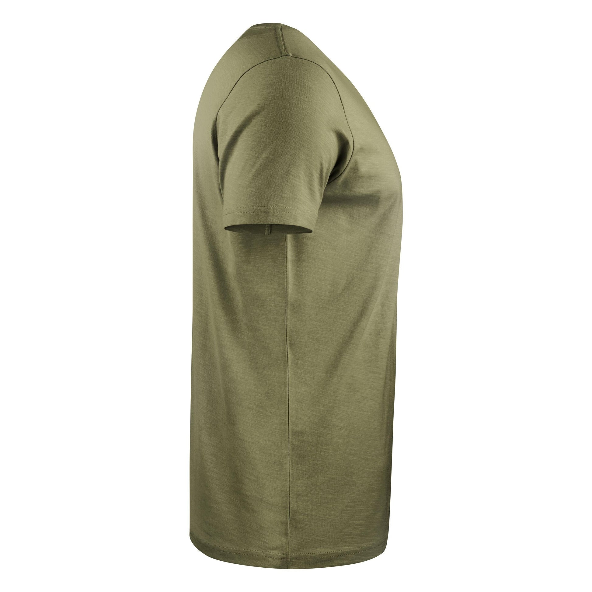 Moss Green - Lifestyle - James Harvest Mens Twoville Melange T-Shirt