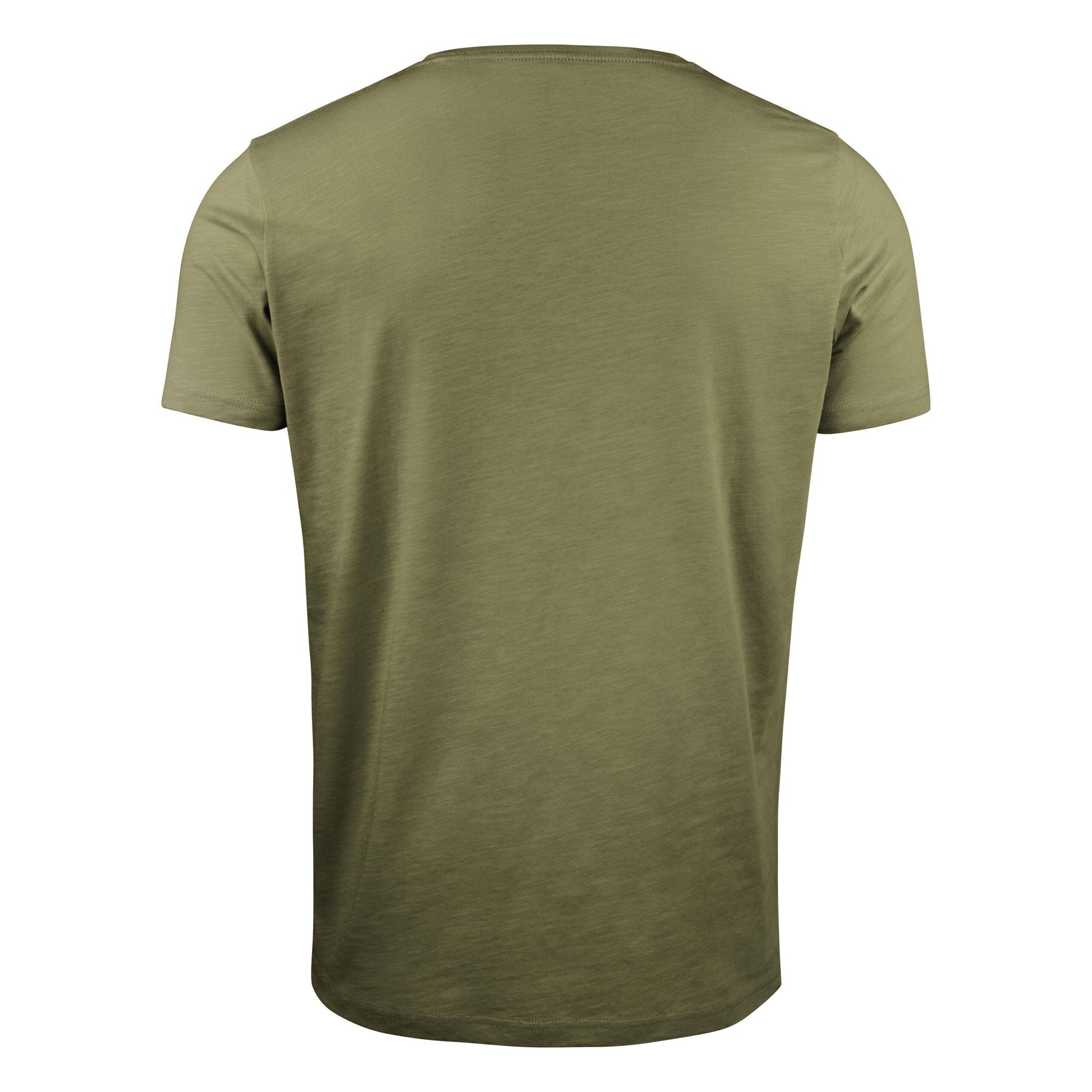 Moss Green - Pack Shot - James Harvest Mens Twoville Melange T-Shirt