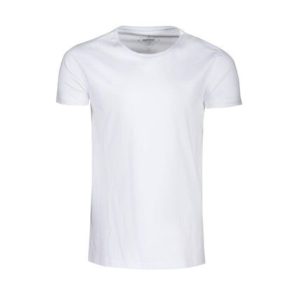 White - Back - James Harvest Mens Twoville Melange T-Shirt