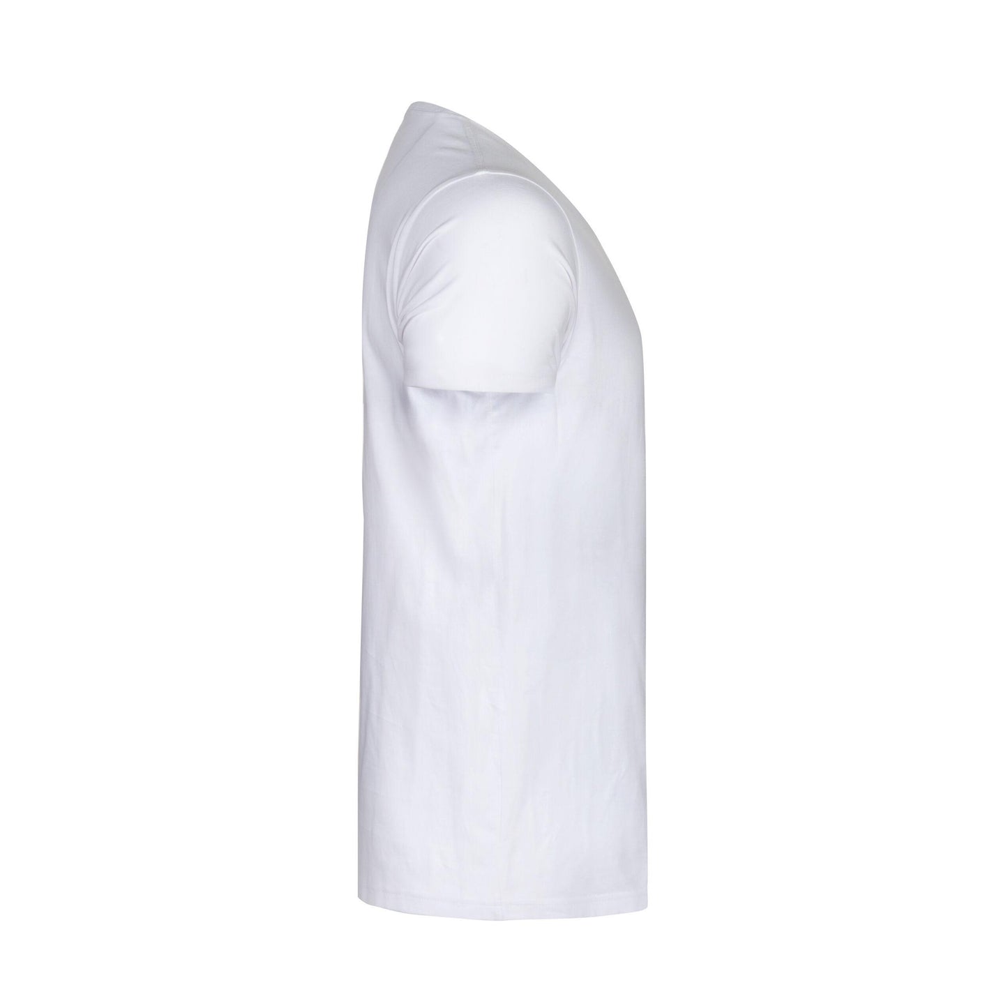White - Side - James Harvest Mens Twoville Melange T-Shirt