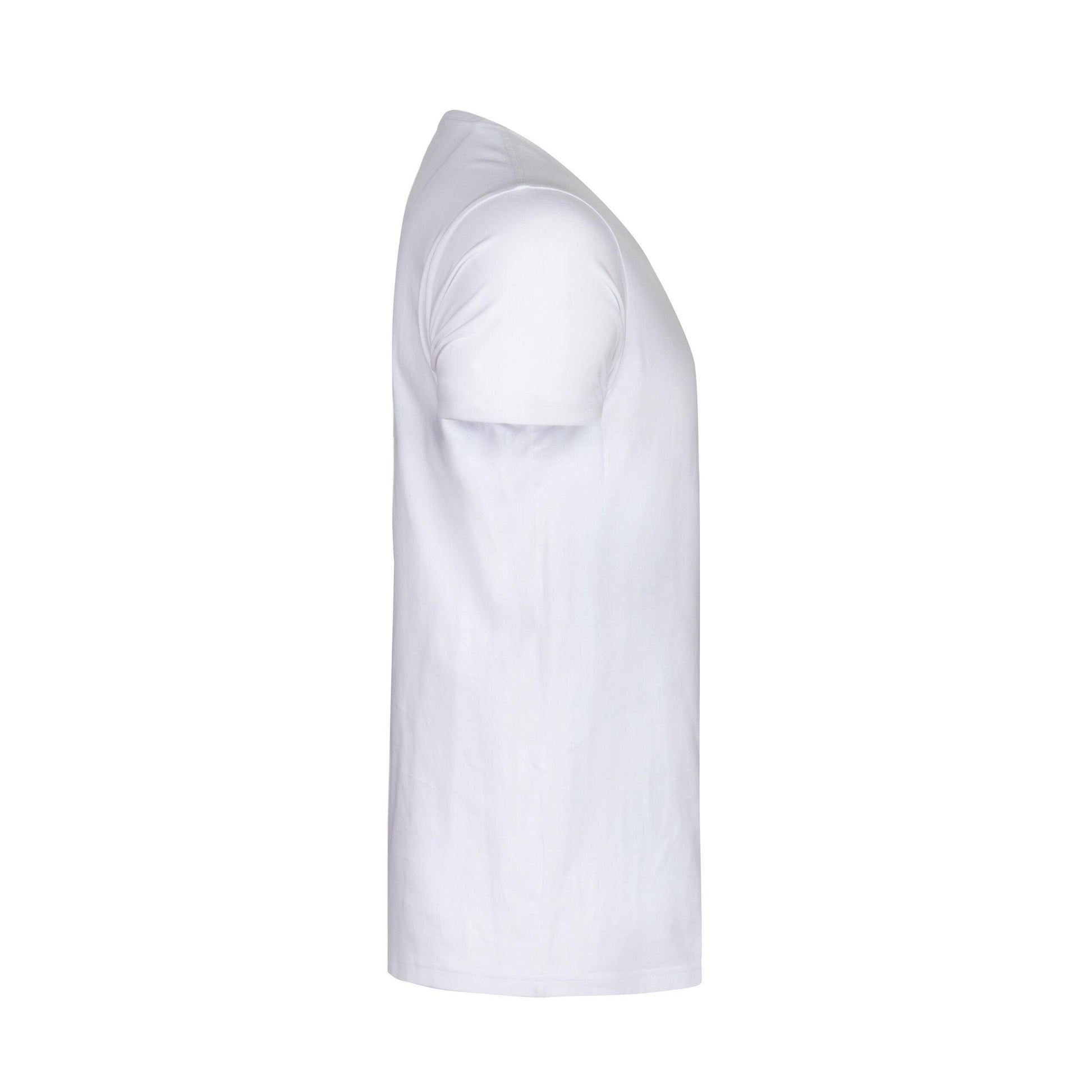 White - Side - James Harvest Mens Twoville Melange T-Shirt