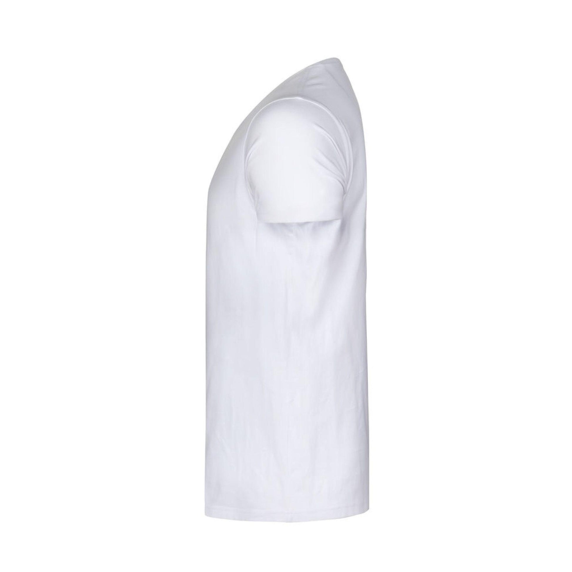 White - Lifestyle - James Harvest Mens Twoville Melange T-Shirt