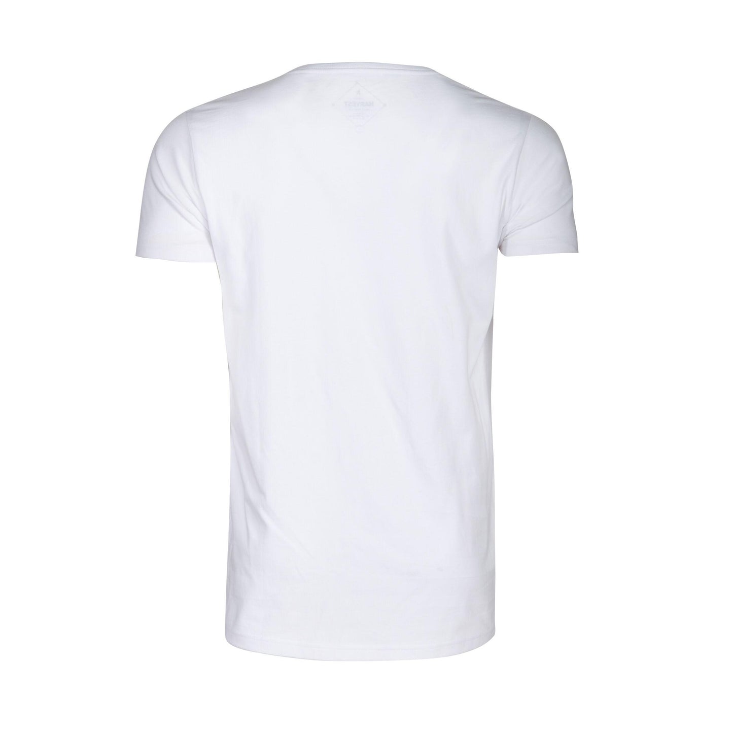 White - Pack Shot - James Harvest Mens Twoville Melange T-Shirt