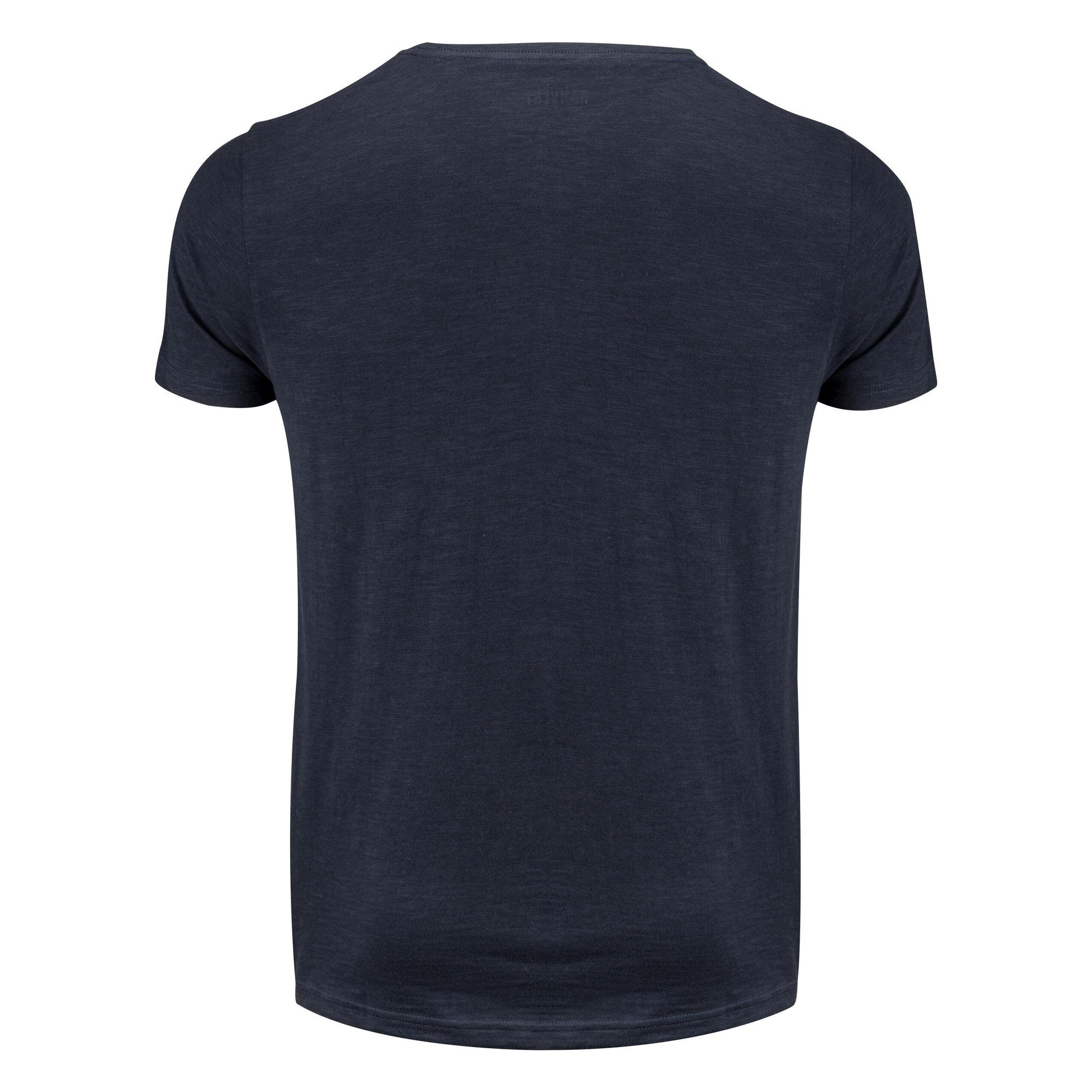 Navy - Pack Shot - James Harvest Mens Twoville Melange T-Shirt