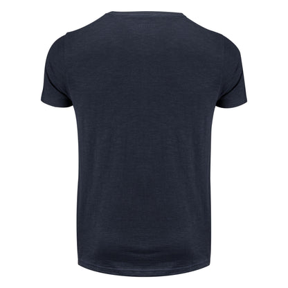 Navy - Pack Shot - James Harvest Mens Twoville Melange T-Shirt