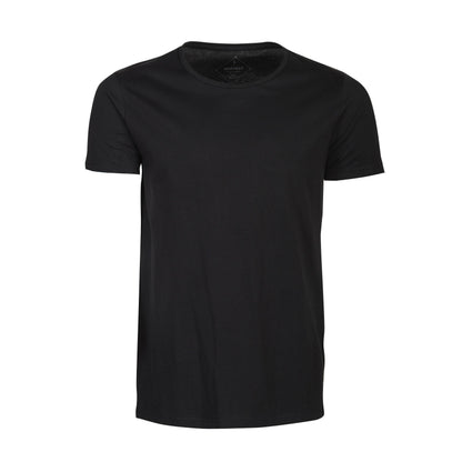 Black - Back - James Harvest Mens Twoville Melange T-Shirt